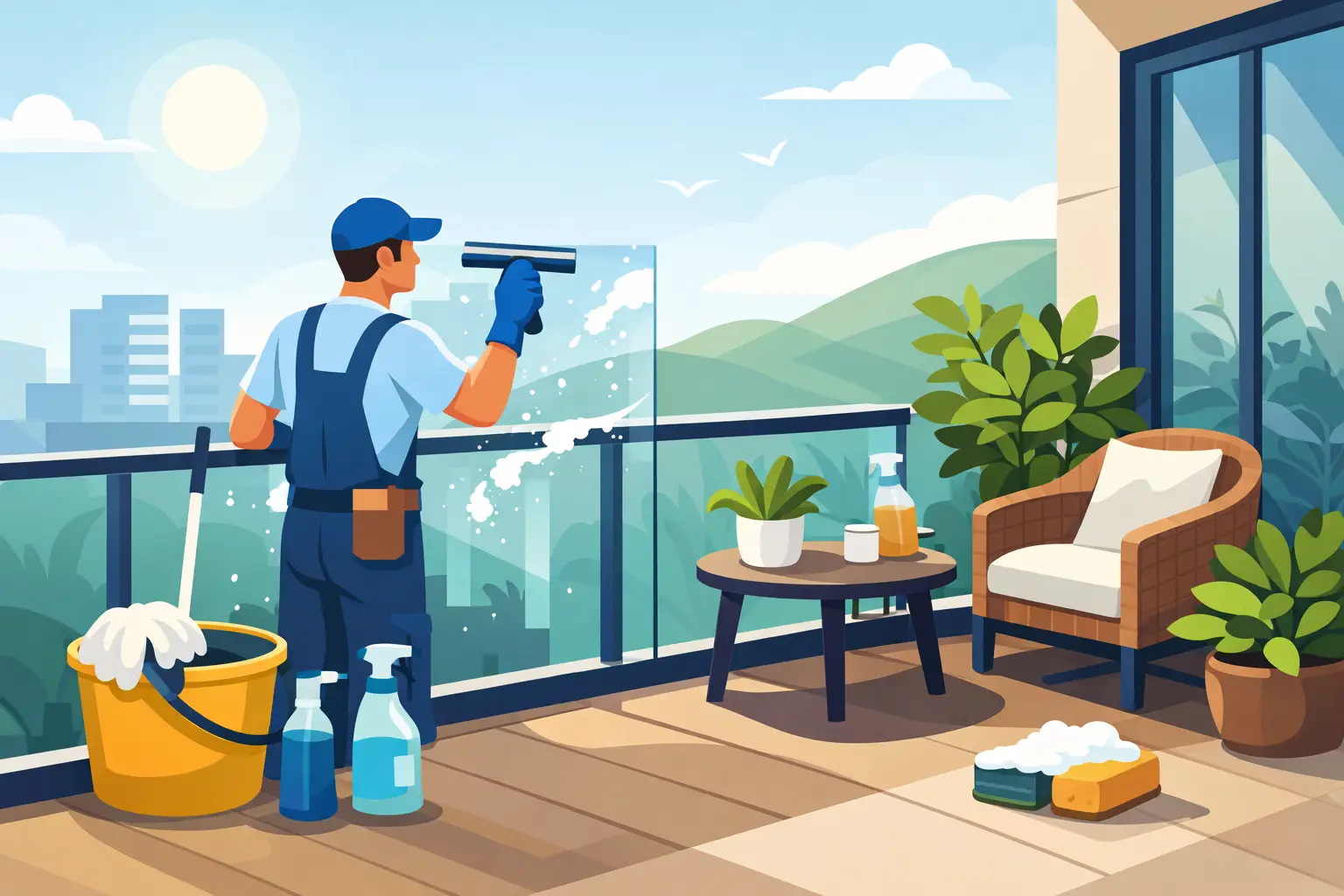 Read more about the article Balcony Cleaning Service for a Fresh Outdoor Space