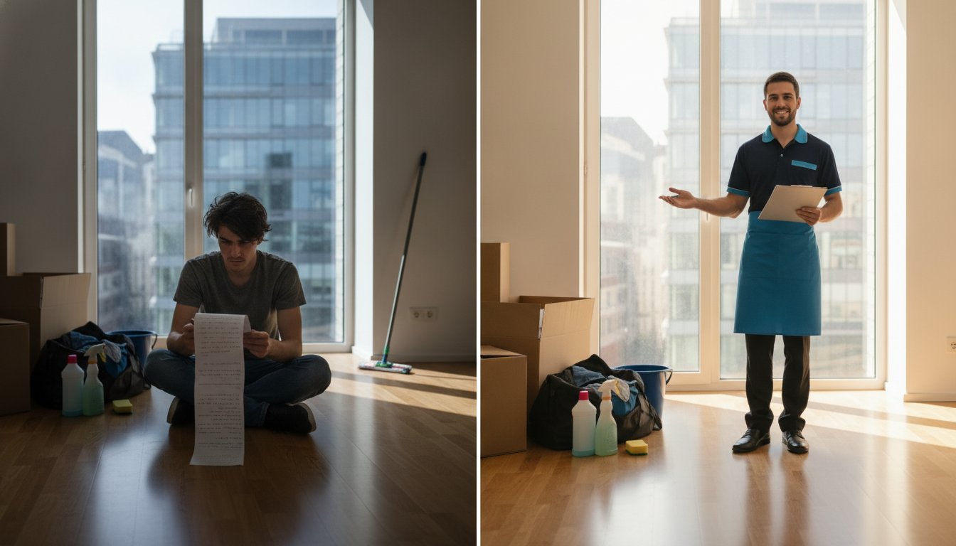 Read more about the article DIY vs Professional Move Out Cleaning in Luxembourg: The 2026 Tenant Checklist