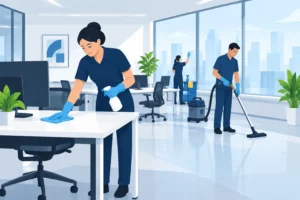 Read more about the article Commercial Cleaning That Keeps Work Moving