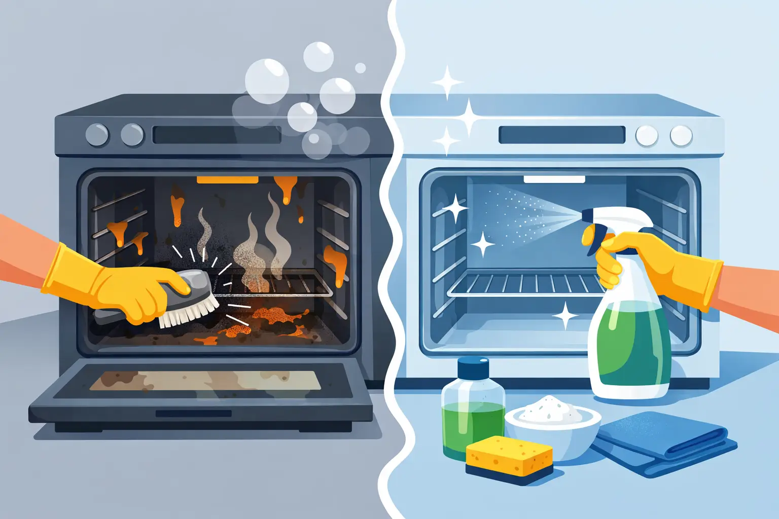 You are currently viewing How to Clean Oven Grease Without Harsh Scrubbing