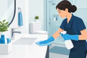 Read more about the article How to Sanitize Bathroom Surfaces Safely